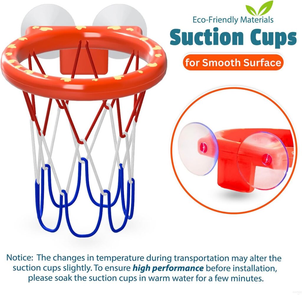 Marppy Bath Toy Basketball Hoop for Toddlers Kids and Boys