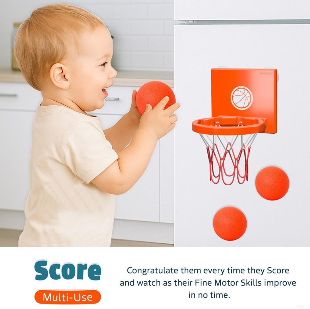 Marppy Bath Toy Basketball Hoop for Toddlers Kids and Boys